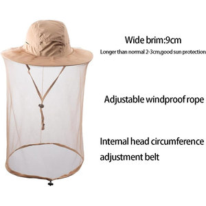 Sombrero de Apicultura Duradero con Malla Protectora, Ajuste Seguro y Ajustable, Protección Solar Transpirable, Cubierta para la Cabeza para Apicultura al Aire Libre - Product Image 5