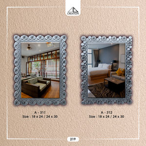 Miroir de salle de bain design à rainure en V avec réflexion claire pour les espaces intérieurs modernes en provenance d'Inde - Product Image 4