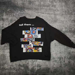 Sudadera Deportiva de Algodón Personalizada de Alta Calidad, Sudadera Extra Grande con Estampado Desgastado de Lujo para Hombre, Venta al por Mayor - Product Image 1