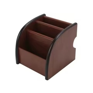 Premium Wooden Pen <b>Holder</b> Executive Office Desk Organizer & Corporate Gift - Product Image 5