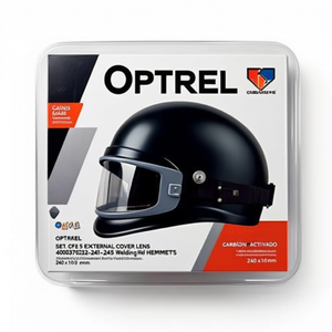 OPTREL ชุดเลนส์ครอบเลนส์ภายนอก 5 ชิ้นสำหรับหมวกเชื่อมรุ่น 4000370232-241-245 ขนาด 240 x 100 มม. - Product Image 3
