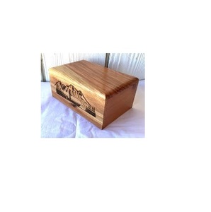 WOODEN CREMATION <b>URNS</b> BEST SELLING PRIZE WITH HAND CARVING DESIGN for CAT <b>DOG</b> ASHES PRODUCT - Product Image 6