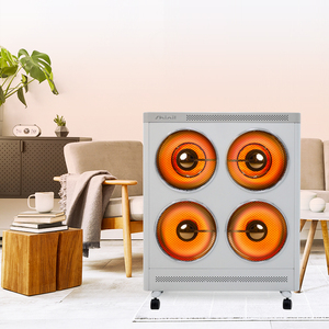 OEM/ODM Muestra disponible Operación silenciosa Cubo gris claro de 4 bombillas Control remoto 3000W Salida de calor máxima Calentador eléctrico de oficina - Product Image 3