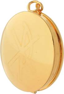 Pyx de communion en laiton plaqué or pour autel d'église catholique Utilisation décorative Vaisseau sacré pour le culte de masse et les rituels liturgiques - Product Image 5