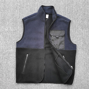 Gilet sans manches double en polaire pour hommes pour l'automne et l'hiver, vêtements d'extérieur chauds pour personnes âgées - Product Image 2