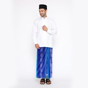 BHS Classic Gold Sarong Pantalones de algodón transpirables Talla única para todos Ropa tradicional musulmana para rezar para adultos - Product Image 2