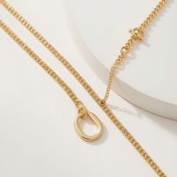 Zamansız 18 Ayar Som Altın ve Platin Zincir Kolye Unisex Kaliteli Mücevher Minimal Lüks Tasarım Taşlar Sertifikalı OEM/ODM için
