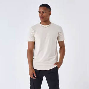 T-shirt col rond manches courtes personnalisé 100% coton pour hommes Plaid de haute qualité Fitness Street Wear Your Own Brand Logo Respirant - Product Image 2