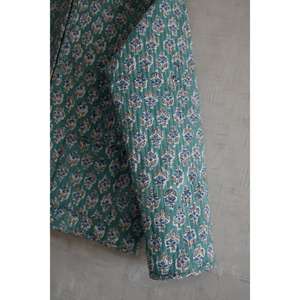 Chaqueta de Algodón Acolchada Reversible Hecha a Mano, Ecológica, con Estampado Floral en Bloques, Manga Larga, Estilo Étnico, Ropa de Abrigo para Invierno - Product Image 3