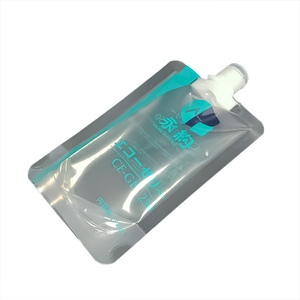 Sac en plastique transparent PE de 250 ml, recyclable, réutilisable, avec bec verseur, poche debout avec bec verseur pour médicaments - Product Image 4