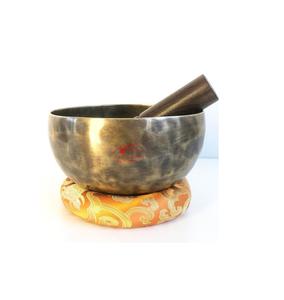 Bol antique en laiton massif Design multicolore et façonné Bol chantant Bols chantants Meilleure finition Design fait main - Product Image 1