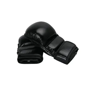 Guantes de boxeo profesionales personalizados para entrenar Nuevo diseño con logotipo Guantes deportivos MMA para adultos - Product Image 5