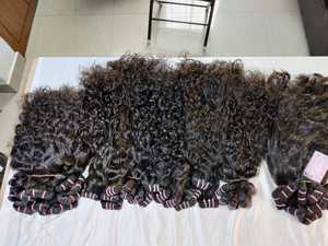 26 pouces Genius trame non traitée indien Remy Temple cuticule aligné brut naturel bouclé vague d'eau vague profonde faisceau de cheveux Jerry - Product Image 2