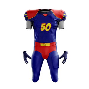 Nouvel uniforme de football américain personnalisé, best-seller, imprimé numériquement, manches courtes, séchage rapide, respirant, meilleur design, unisexe - Product Image 2