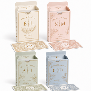 Sin Pedido Mínimo, <span class=keywords><strong>Cartas</strong></span> <span class=keywords><strong>de</strong></span> Juego Personalizadas <span class=keywords><strong>de</strong></span> la Mejor Calidad para Bodas, Mazo Personalizado con Caja - Product Image 5
