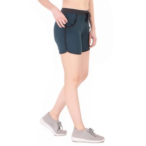 Pantalones cortos con cordón informales de poliéster deportivo para mujer al por mayor, pantalones cortos ajustados para ir al gimnasio, pantalones cortos de verano para mujer - Product Image 2