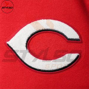 เสื้อแจ็กเก็ตเบสบอลสำหรับผู้ชาย,เสื้อแจ็กเก็ต Trucker Letterman Base Ball หนัง Varcity Varsity - Product Image 4