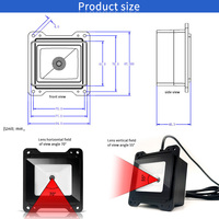 Lecteur USB haute performance EMT6021A QR Code Barcode Lecteur 1D 2D Plate-forme avec interface RS232