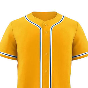 Maillot de baseball vierge personnalisé à bas prix maillot de baseball de logo de broderie par sublimation de conception noire - Product Image 2