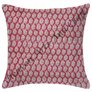 Indian Cotton Outdoor <b>Cushion</b> <b>Cover</b> Wholesale Indian <b>Cushion</b> <b>Cover</b> Exclusive Ethnic Hand Block Print - Product Image 2
