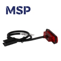 7204-Aspock POSIPOINT II LED-Led rouge-Connexion P & R-Câble de 0,5 m-Pièces et accessoires pour remorque-MSP Export