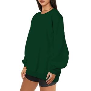 Vente en gros, sweat-shirt pour femmes, haut en polaire basique uni, impression de logo personnalisé disponible - Product Image 2