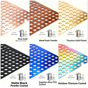 Plaque de treillis métallique perforé galvanisé, tôle d'acier perforée, treillis métallique avec personnalisation d'usine - Product Image 1