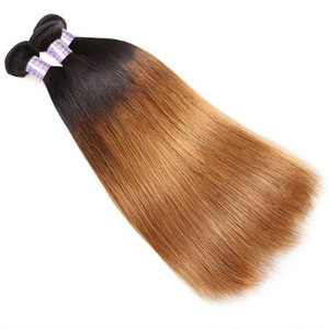 Vente en gros Extensions de cheveux humains Remy bicolores non transformés Cheveux vietnamiens droits naturels Tendance 100% Paquets authentiques - Product Image 2