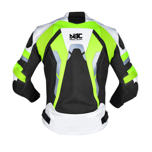 Blousons de moto pour hommes en cuir véritable de haute qualité, respirants, imprimés, coupe-vent, grandes tailles, séchage rapide, logo personnalisé, vente en gros - Product Image 2
