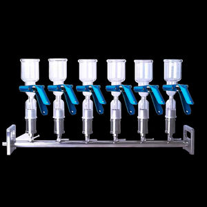 OEM 6 şube cam vakum filtrasyon sistemi 300ml huni SS316L tutucu borosilikat kafa otoklavlanabilir 121 ° c laboratuvar kullanımı - Product Image 3