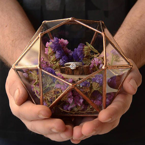 Terrario de Vidrio Geométrico Metálico en Forma de Esfera, Decoración para el Hogar, Dorado Vintage, Personalizable, al Mejor Precio - Product Image 6