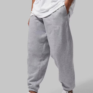 Moda estilo callejero de gran tamaño holgado ajuste gráfico impreso ligero suave tela transpirable cómodo sudor pantalones de hombre - Product Image 5