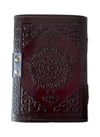 Carnet de notes artisanal en cuir unique avec reliure spirale Tortoise Journal – Fournitures de bureau, cadeau scolaire, carnet de croquis, décor vintage