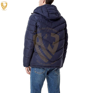 Chaqueta acolchada cálida acolchada con cremallera de gran tamaño hecha a medida con ropa de invierno de lona de alta calidad para hombres y mujeres - Product Image 4