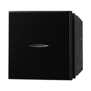 Interruttore assiale etroit 2M 2P 16A monopolo colore nero compatibile con Bticino Axolute-materiali elettrici/ - Product Image 1