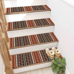 Tapis à motifs géométriques, tapis imprimé moderne avec dos antidérapant, tapis d'appoint - Product Image 4
