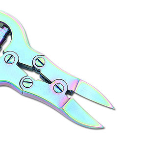 Coupe-ongles à double levier de couleur arc-en-ciel, en acier à haute teneur en carbone |   Coupe-ongles incarnés et épais |   Coupe-ongles pour les pieds, outil de pédicure - Product Image 3