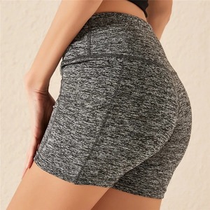 Shorts de sport respirants pour femmes, 100% coton, taille élastique, séchage rapide, molleton, taille mi-haute, 240g - Product Image 1