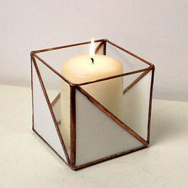 Bureau Décoratif Métal Fer Rectangle En Forme De Verre Fini Or Votive Bougeoir De Bougie De Noël Déco De Mariage Déco - Product Image 6