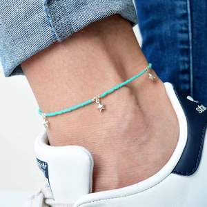 Bracelets de cheville de plage perlés faits à la main colorés vêtements de fête perles de rocaille bracelet de cheville perlé accepter les bracelets de cheville de conception personnalisée - Product Image 3