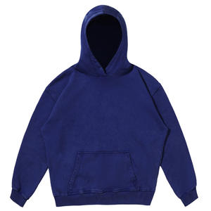 Sudadera con Capucha Vintage Lavada Personalizada, Sudadera con Capucha Negra Lavada al Ácido, Etiqueta Privada, Sudadera con Capucha Extra Grande para Hombre - Product Image 5