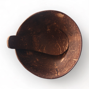 Tazón de coco natural de estilo agradable con cuchara pulida Ensaladera ecológica para el hogar Mesa Utensilios de cocina Precio al por mayor de Vietnam - Product Image 3