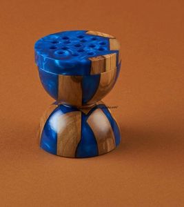 เตาเผาบัคฮูร์ไม้มะม่วงเคลือบอีพ็อกซี่เรซิ่นหรูหราเป็นมิตรกับสิ่งแวดล้อม งานแฮนด์เมด ทนทาน เตาเผาอูด เครื่องกระจายกลิ่นหอม เครื่องหอม - Product Image 1