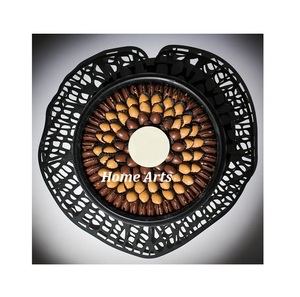 Bol de service à chocolat en acier inoxydable et laiton bol de collations à dessert de forme ronde fait à la main à bon prix - Product Image 6