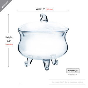 VAP0708 - Jarra de apotecario/buffet de dulces con tapa, diseño Caldero de Brujas - 8.5 - Product Image 5