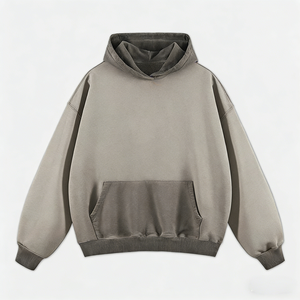 Conjunto de Sudadera con Capucha Unisex 100% Algodón con Cremallera, 420G, para Otoño e Invierno, con Efecto Lavado y Color Desgastado, Estilo Retro, Marca de Moda, con Efecto Desgastado y Anillo Pesado - Product Image 5