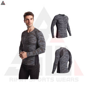 Grappling MMA Rash Guard Concevez votre propre chemise de compression par sublimation Imprimé personnalisé Technologie respirante unisexe OEM Long - Product Image 6