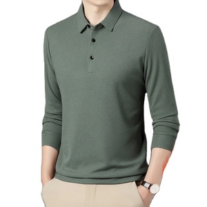 Camiseta Polo de Invierno para Hombre, Cálida, de Forro Polar, Nueva, de Manga Larga, con Botones, Ropa Gruesa, Informal - Product Image 2