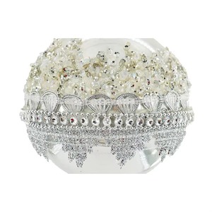 ลูกบอลแก้วคริสตัลสีขาวตกแต่งฮาโลวีนพร้อมมงกุฎเงินสำหรับรูปแบบฉากหน้าต่างร้านค้า - Product Image 5