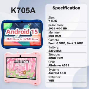 Tablette Android personnalisable avec écran IPS 7 pouces, tactile capacitif, processeur Quad Core, batterie 6000 mAh, stylet inclus, certifiée ROHS, pour l'éducation - Product Image 4